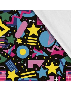 Softshell Stoff Polyester Zum Nähen- Motiv Geometrisch I SDX3163