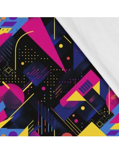 Softshell Stoff Polyester Zum Nähen- Motiv Geometrisch I SDX3167