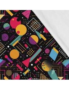 Softshell Stoff Polyester Zum Nähen- Motiv Geometrisch I SDX3168