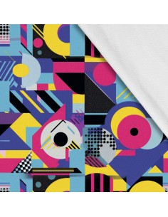 Softshell Stoff Polyester Zum Nähen- Motiv Geometrisch I SDX3171