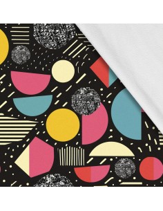 Softshell Stoff Polyester Zum Nähen- Motiv Geometrisch I SDX3175