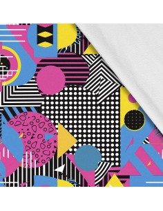 Softshell Stoff Polyester Zum Nähen- Motiv Geometrisch I SDX3179