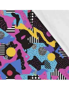 Softshell Stoff Polyester Zum Nähen- Motiv Geometrisch I SDX3180