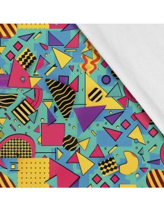 Softshell Stoff Polyester Zum Nähen- Motiv Geometrisch I SDX3183