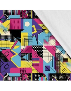 Softshell Stoff Polyester Zum Nähen- Motiv Geometrisch I SDX3187