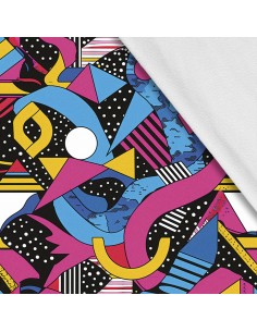 Softshell Stoff Polyester Zum Nähen- Motiv Geometrisch I SDX3191