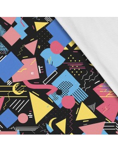 Softshell Stoff Polyester Zum Nähen- Motiv Geometrisch I SDX3197