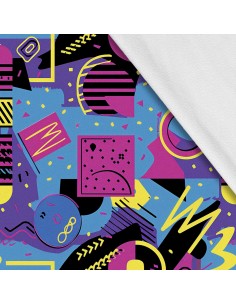 Softshell Stoff Polyester Zum Nähen- Motiv Geometrisch I SDX3199