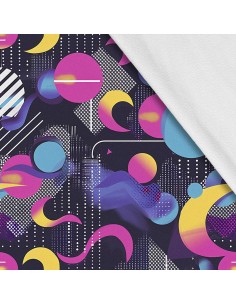 Softshell Stoff Polyester Zum Nähen- Motiv Geometrisch I SDX3200
