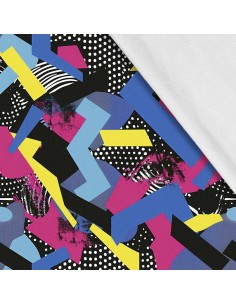 Softshell Stoff Polyester Zum Nähen- Motiv Geometrisch I SDX3202
