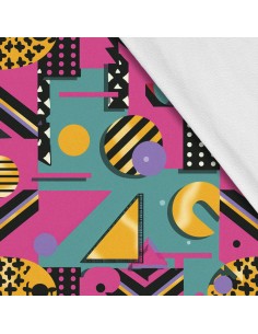Softshell Stoff Polyester Zum Nähen- Motiv Geometrisch I SDX3205