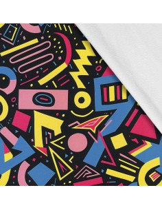 Softshell Stoff Polyester Zum Nähen- Motiv Geometrisch I SDX3209