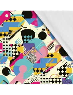 Softshell Stoff Polyester Zum Nähen- Motiv Geometrisch I SDX3210