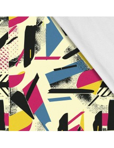 Softshell Stoff Polyester Zum Nähen- Motiv Geometrisch I SDX3211