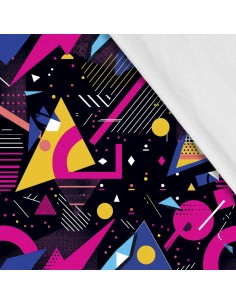 Softshell Stoff Polyester Zum Nähen- Motiv Geometrisch I SDX3213