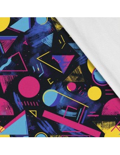 Softshell Stoff Polyester Zum Nähen- Motiv Geometrisch I SDX3217
