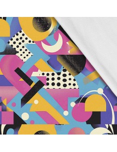 Softshell Stoff Polyester Zum Nähen- Motiv Geometrisch I SDX3221