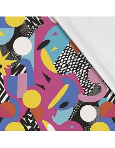 Softshell Stoff Polyester Zum Nähen- Motiv Geometrisch I SDX3225