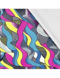 Softshell Stoff Polyester Zum Nähen- Motiv Geometrisch I SDX3226