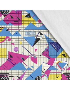 Softshell Stoff Polyester Zum Nähen- Motiv Geometrisch I SDX3228