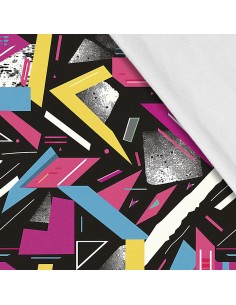 Softshell Stoff Polyester Zum Nähen- Motiv Geometrisch I SDX3234