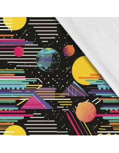 Softshell Stoff Polyester Zum Nähen- Motiv Geometrisch I SDX3235