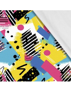 Softshell Stoff Polyester Zum Nähen- Motiv Geometrisch I SDX3237