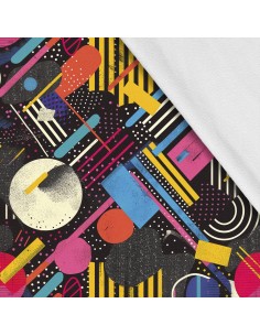 Softshell Stoff Polyester Zum Nähen- Motiv Geometrisch I SDX3241
