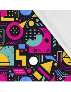 Softshell Stoff Polyester Zum Nähen- Motiv Geometrisch I SDX3243