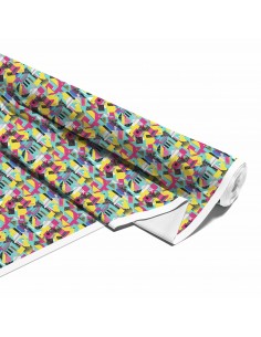 Softshell Stoff Polyester Zum Nähen- Motiv Geometrisch I SDX3244