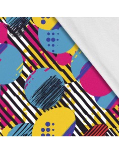 Softshell Stoff Polyester Zum Nähen- Motiv Geometrisch I SDX3246