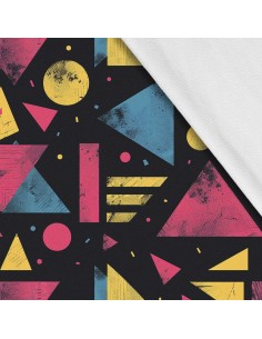 Softshell Stoff Polyester Zum Nähen- Motiv Geometrisch I SDX3247