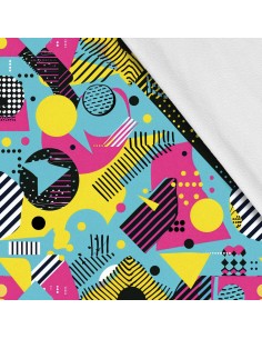 Softshell Stoff Polyester Zum Nähen- Motiv Geometrisch I SDX3248