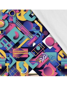 Softshell Stoff Polyester Zum Nähen- Motiv Geometrisch I SDX3255