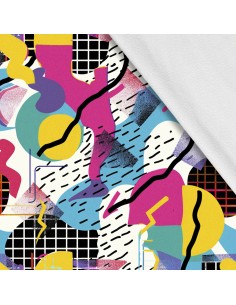 Softshell Stoff Polyester Zum Nähen- Motiv Geometrisch I SDX3256