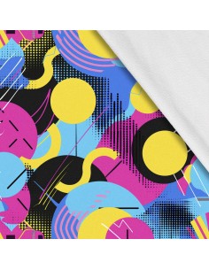 Softshell Stoff Polyester Zum Nähen- Motiv Geometrisch I SDX3260