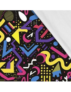 Softshell Stoff Polyester Zum Nähen- Motiv Geometrisch I SDX3261