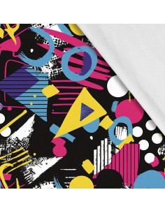 Softshell Stoff Polyester Zum Nähen- Motiv Geometrisch I SDX3265