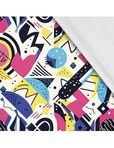 Softshell Stoff Polyester Zum Nähen- Motiv Geometrisch I SDX3266