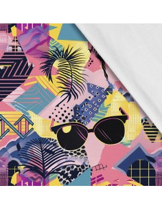 Softshell Stoff Polyester Zum Nähen- Motiv Geometrisch I SDX3269
