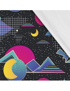 Softshell Stoff Polyester Zum Nähen- Motiv Geometrisch I SDX3270