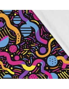Softshell Stoff Polyester Zum Nähen- Motiv Geometrisch I SDX3272