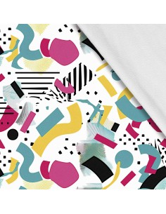Softshell Stoff Polyester Zum Nähen- Motiv Geometrisch I SDX3273