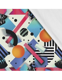 Softshell Stoff Polyester Zum Nähen- Motiv Geometrisch I SDX3282