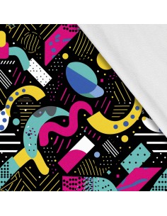 Softshell Stoff Polyester Zum Nähen- Motiv Geometrisch I SDX3293