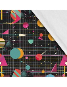 Softshell Stoff Polyester Zum Nähen- Motiv Geometrisch I SDX3295