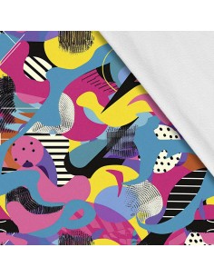Softshell Stoff Polyester Zum Nähen- Motiv Geometrisch I SDX3298