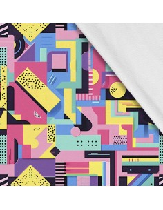 Softshell Stoff Polyester Zum Nähen- Motiv Geometrisch I SDX3300