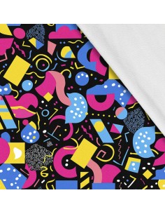Softshell Stoff Polyester Zum Nähen- Motiv Geometrisch I SDX3301
