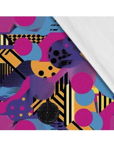 Softshell Stoff Polyester Zum Nähen- Motiv Geometrisch I SDX3302